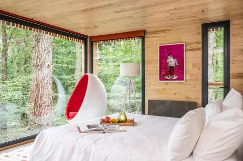 Un ou plusieurs lits dans un hébergement de l'établissement Loire Valley Lodges - Hotel