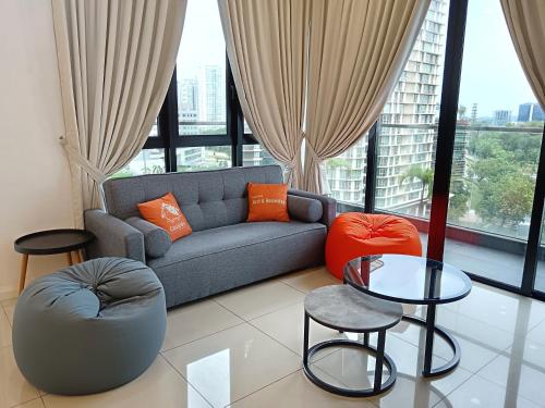 Posezení v ubytování Skyline Serenity Nr Legoland - 3BR3B - by Cowidea
