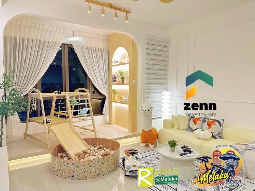Ruang duduk di Bali Residences Premium Suites Melaka I FIRST CHOICE BY GUEST AROUND THE WORLD