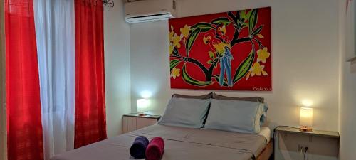 Ένα ή περισσότερα κρεβάτια σε δωμάτιο στο Alta Vibra Appartement