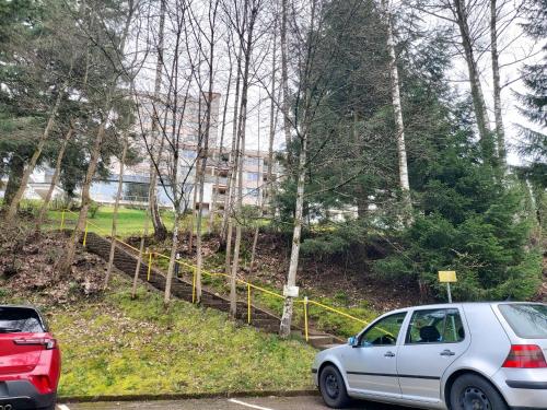 Landskap semula jadi dekat dengan apartmen
