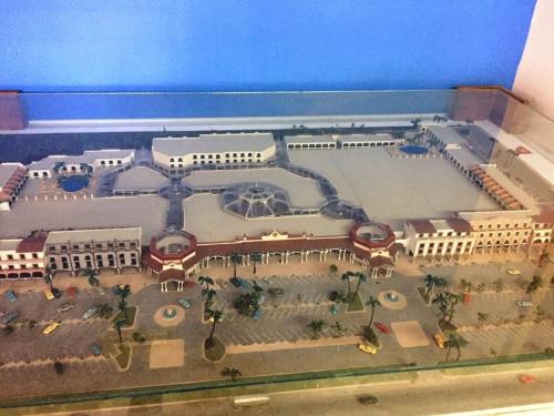 a model of a city with buildings and a hospital at NEW Plaza Marina Vallarta Loft Pool BBQ Beach 10 min in Puerto Vallarta