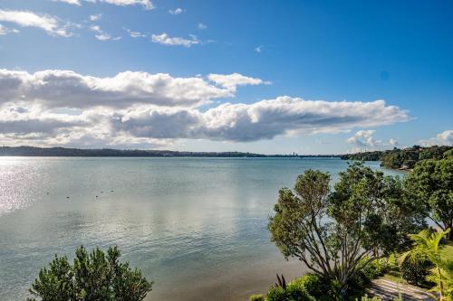a view of a large body of water at Harbour View - Westmere Holiday Apartment in Auckland