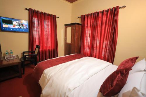 Μια τηλεόραση ή/και κέντρο ψυχαγωγίας στο Little Heaven Serviced Villa