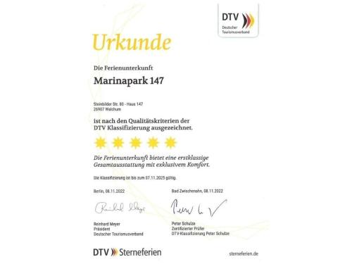 a rejection letter for a dmg moriote product at Marinapark 147 Modern retreat in Walchum