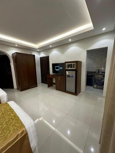 Letto o letti in una camera di شقق جيهان الخاصة