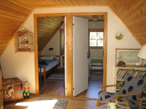 Postel nebo postele na pokoji v ubytování Fårö Gotland