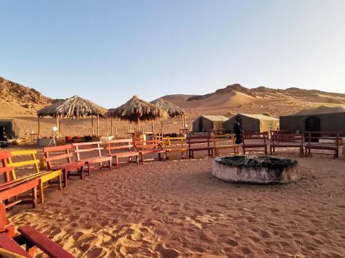 Paisaje cerca de este tented camp