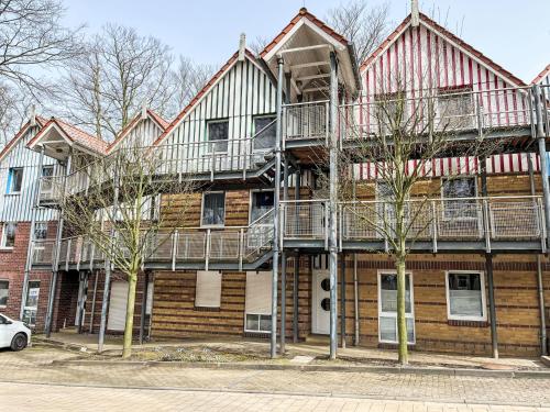 an apartment building with balconies on top of it at Apartment Jeschek by Interhome in Ostseebad Koserow