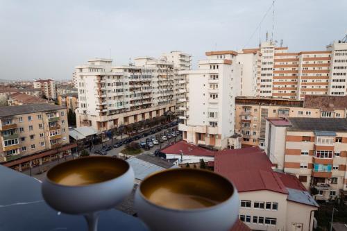 Nespecifikovaný výhled na destinaci Alba Iulia nebo výhled na město při pohledu z apartmánu