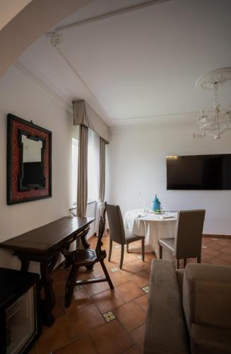 Ruang duduk di Villa Palmentiello