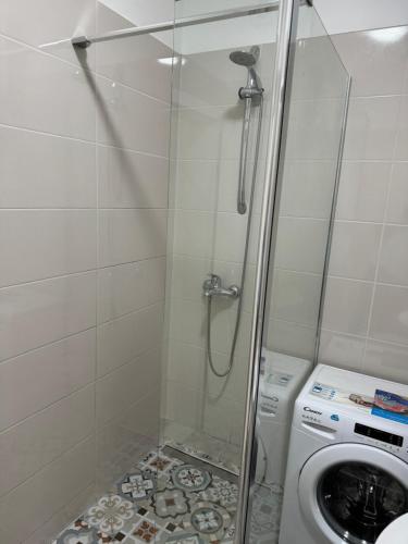 Koupelna v ubytování Apartman Mia