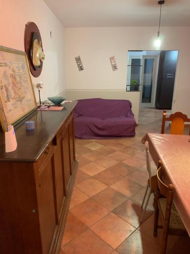 a living room with a room with a bed in it at Il Marinaio in Messina