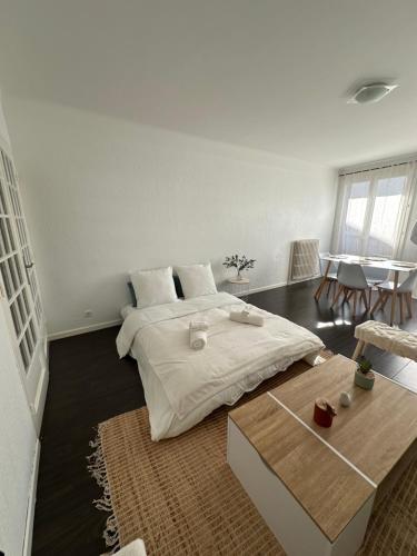T2 60m2, Centre Ville, Parking Gratuit, Terrasse, Proche Tram, à seulement 15mn des Plages