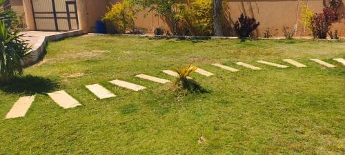 a garden with a path in the grass at ٦اكتوبر in 6th Of October
