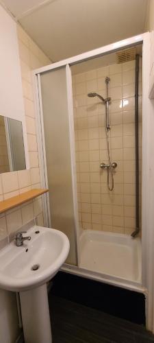 Bathroom sa Chaleureux petit appart entre Namur et Andenne