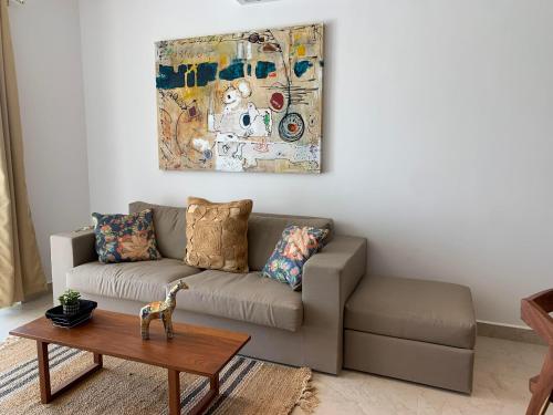 Χώρος καθιστικού στο La Selva Penthouse Gated Community