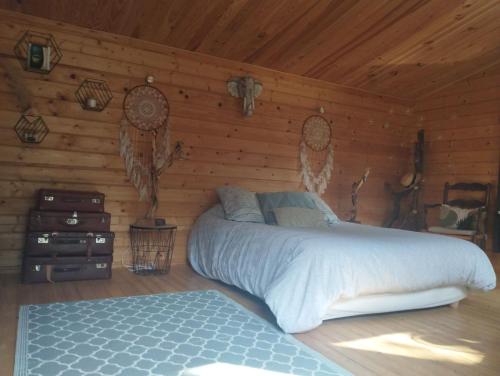 Llit o llits en una habitació de Villa du Pont-du-Gard