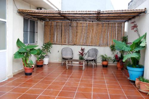 Balkón nebo terasa v ubytování Studio lumineux avec terrasse