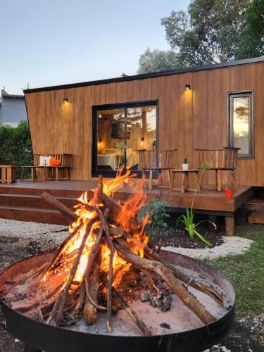 Grillfaciliteterne i feriehuset som gæsterne kan bruge