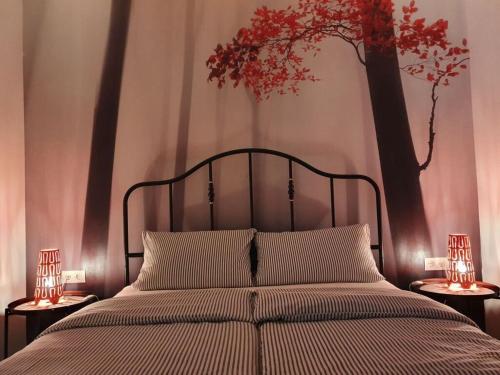 Postelja oz. postelje v sobi nastanitve Luchshütte Modern retreat