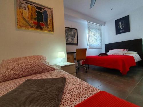 Ένα ή περισσότερα κρεβάτια σε δωμάτιο στο José Comfortable holiday residence