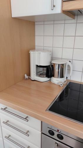 Dapur atau dapur kecil di Ferienwohnung Leute