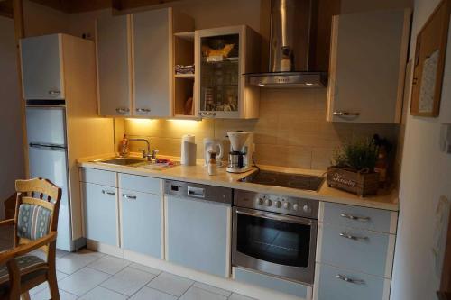 Η κουζίνα ή μικρή κουζίνα στο Ferienhaus bei Brockis