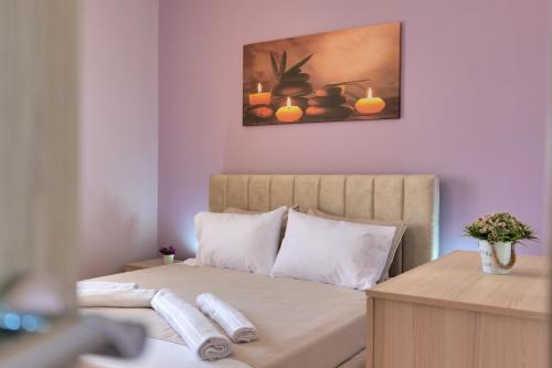 Postel nebo postele na pokoji v ubytování Elsa Apartment
