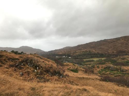 a view of the hills from the top of a hill at Lochailort Inn in Lochailort