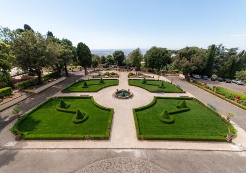 an aerial view of a park with green grass at Villa Tuscolana in Frascati