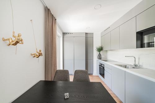 Una cocina o zona de cocina en Das Haidensee