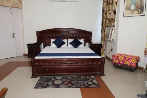 Ένα ή περισσότερα κρεβάτια σε δωμάτιο στο Sahil Motel