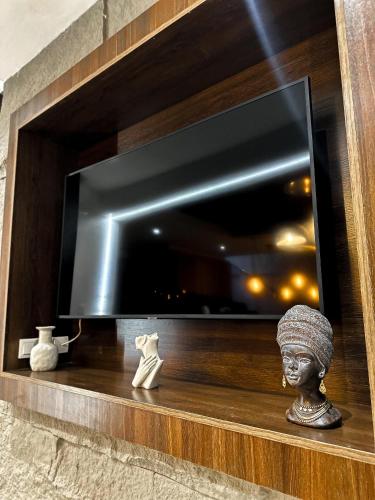 TV a/nebo společenská místnost v ubytování Klik Klak Appart Hotel