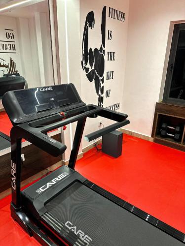 Fitness centrum a/nebo fitness zařízení v ubytování Klik Klak Appart Hotel