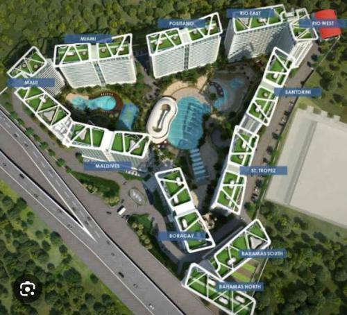 a rendering of a site plan for a resort at Azure Staycation in Manila