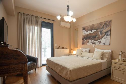 Posteľ alebo postele v izbe v ubytovaní Paradise deluxe apartment on the sea