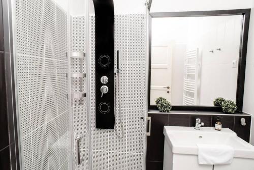 Kúpeľňa v ubytovaní Cute, new and stylish apartment in the center