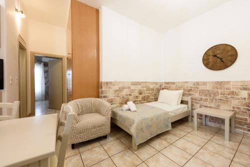 Katil atau katil-katil dalam bilik di Sea Breeze Studios Paros III