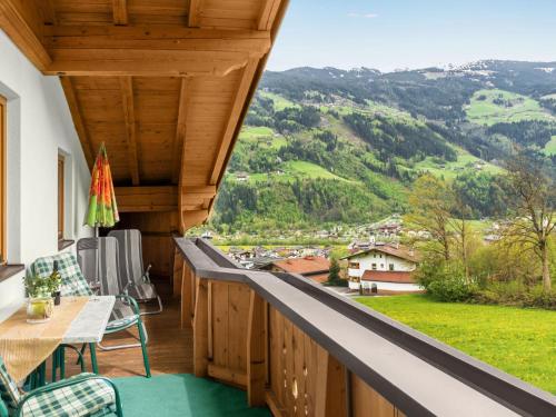 a balcony with a view of the mountains at Apartment Markus - ZAZ760 by Interhome in Mühlfeld