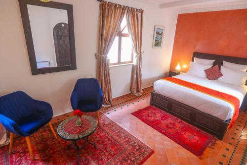Riad Perle D'Eauにあるベッド