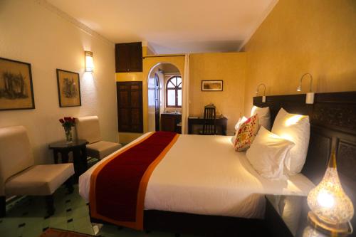 Riad Perle D'Eauにあるベッド