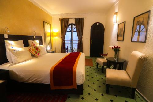 Riad Perle D'Eauにあるベッド