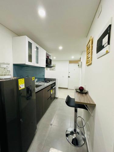Η κουζίνα ή μικρή κουζίνα στο Magnifico y Confortable Apartamento Amoblado
