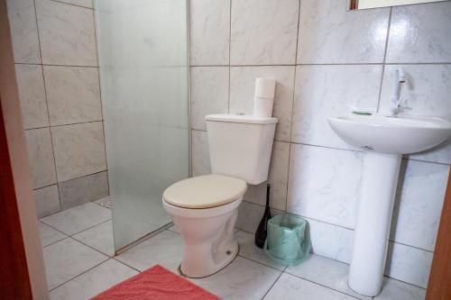 Bilik mandi di Residencial pimenta - aluguel temporada - apto mobiliado