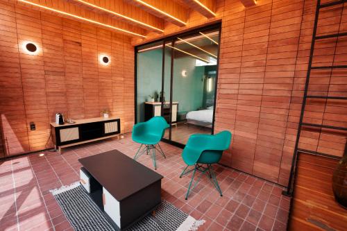 Ruang duduk di Casa Ann Loft Eames