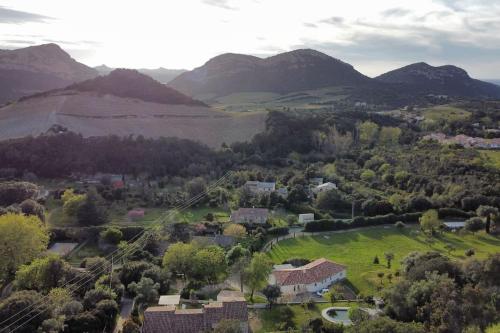 Letecký snímek ubytování La Casa d'Isabelle, Charme Corse à Patrimonio
