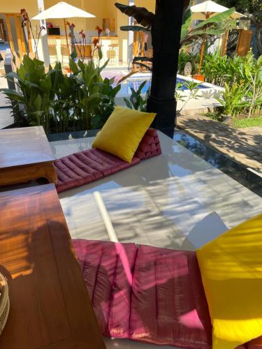 Χώρος καθιστικού στο Villa Aura