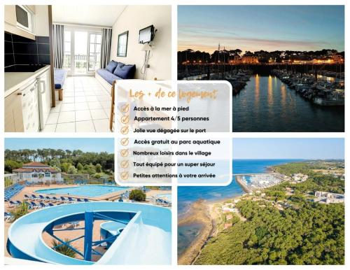 un collage de photos avec une photo d'un complexe dans l'établissement 