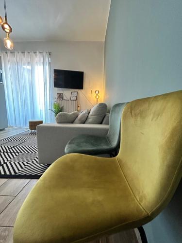 Posezení v ubytování Design Home at garda Lake